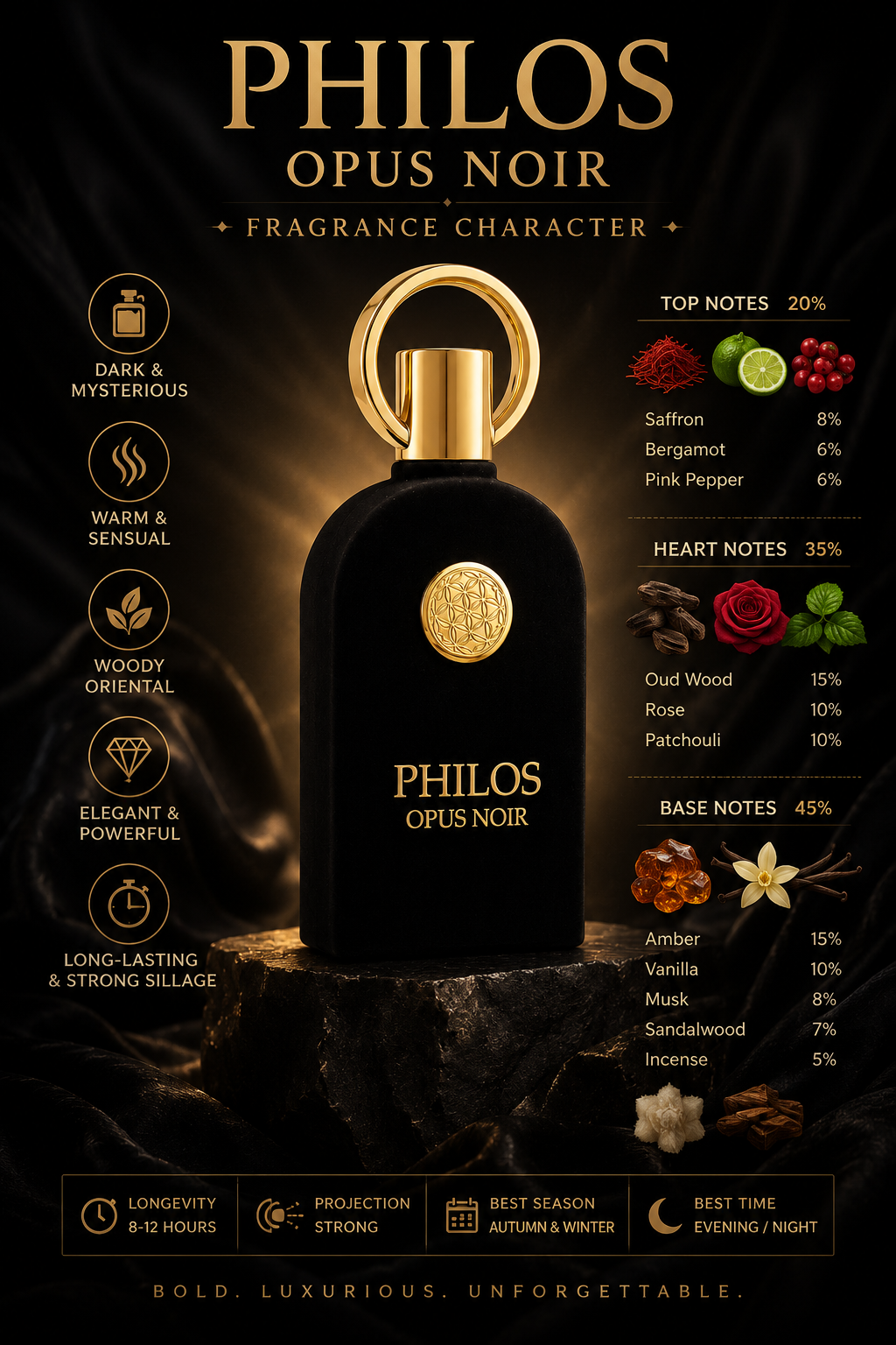PHILOS Opus Noir Eau de Parfum