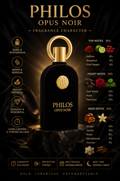 PHILOS Opus Noir Eau de Parfum
