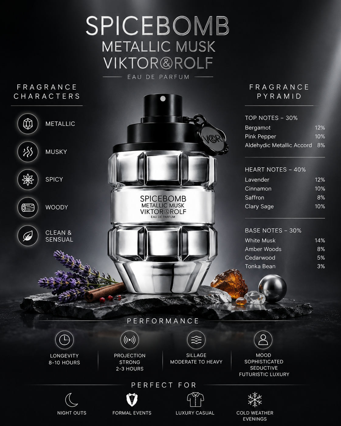 Viktor & Rolf Spicebomb Metallic Musk – Eau De Parfum