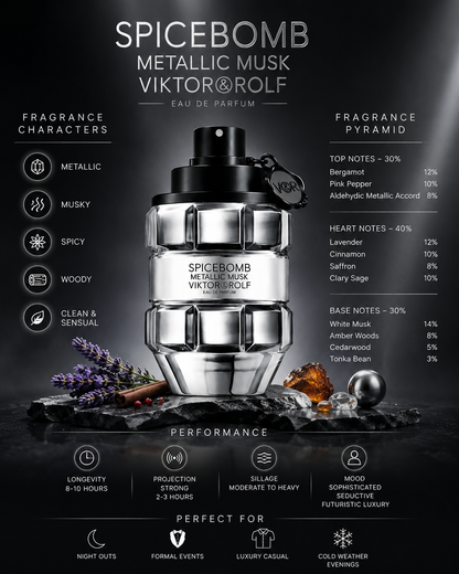 Viktor & Rolf Spicebomb Metallic Musk – Eau De Parfum