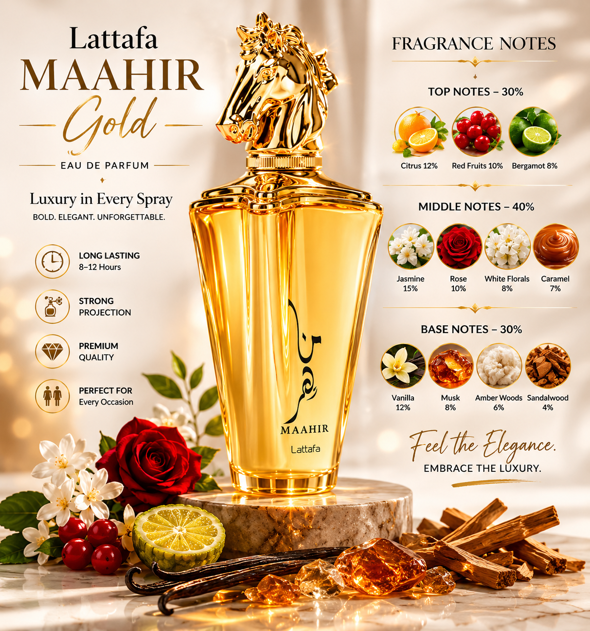 Lattafa Maahir Gold Eau De Parfum