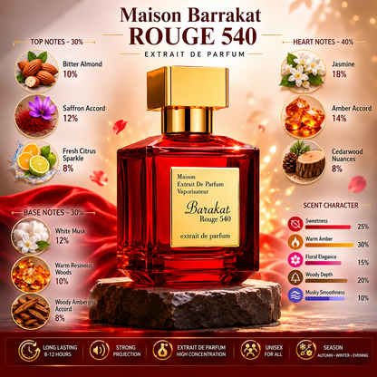 Maison Barakkat Rouge 540 Extrait De Parfum